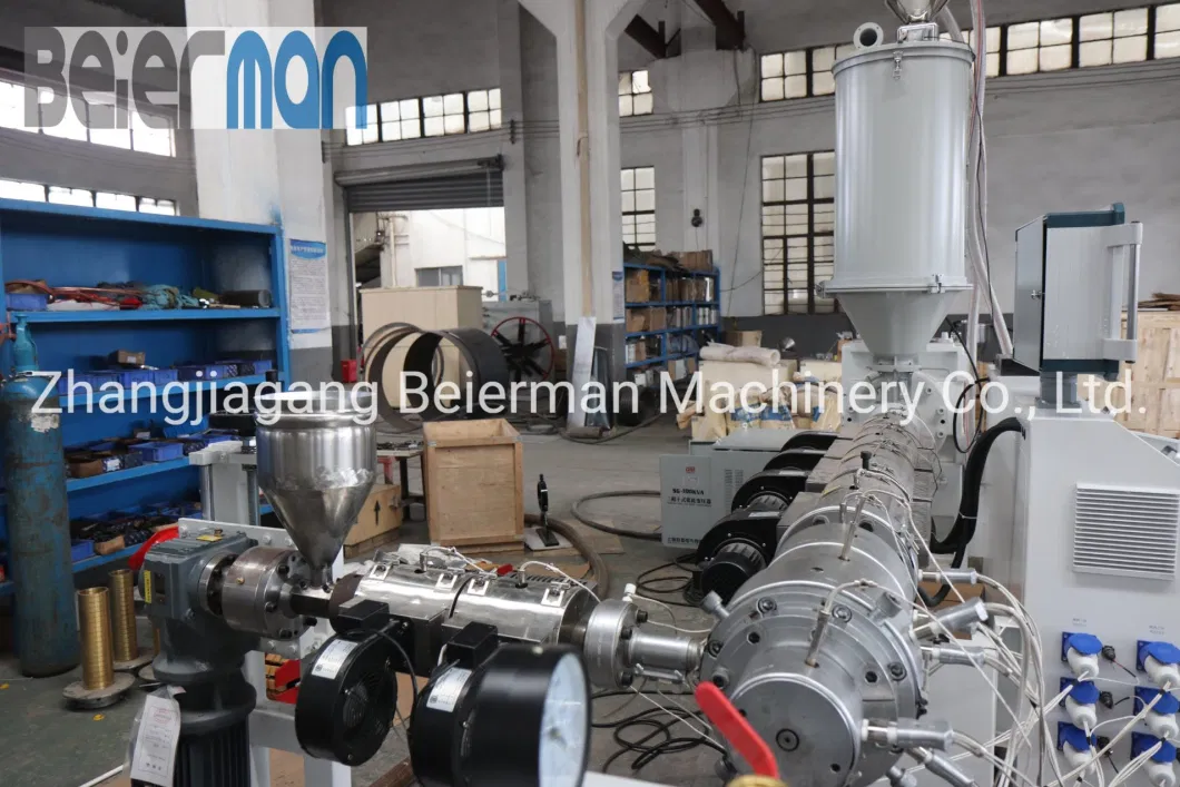 Manufacturer Price 80kg-800kg Sj Single Screw Extrusion 16mm-630mm PE HDPE PPR Plastic Tube Pipe Making Machine/Extruder/Equipment Production Line PLC Control