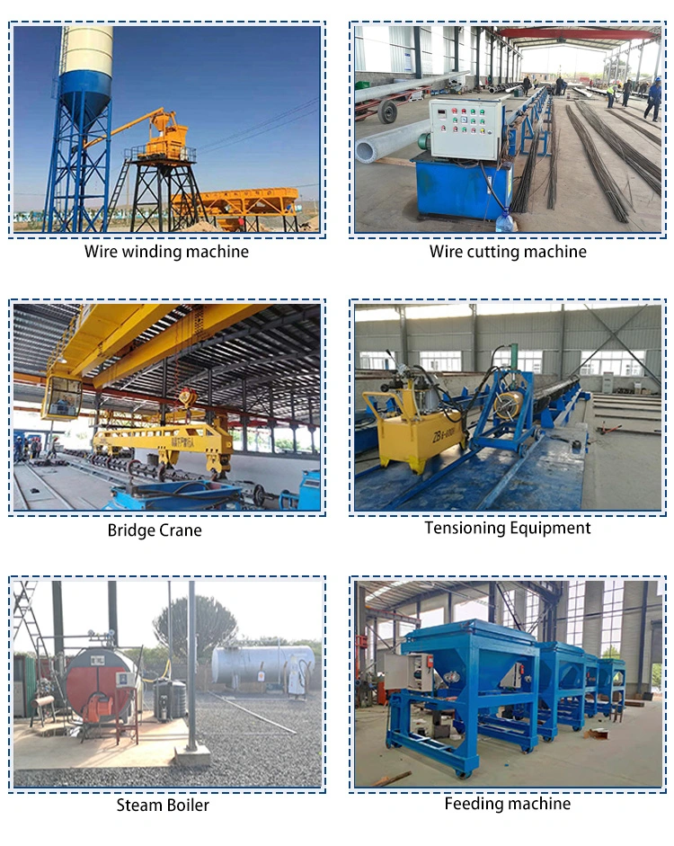 Precast Circular Prestressed Concrete Pole Machinery Prestressed Concrete Spun Poles Making Machinery