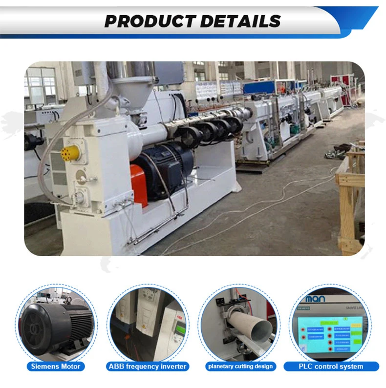 Manufacturer Price 80kg-800kg Sj Single Screw Extrusion 16mm-630mm PE HDPE PPR Plastic Tube Pipe Making Machine/Extruder/Equipment Production Line PLC Control