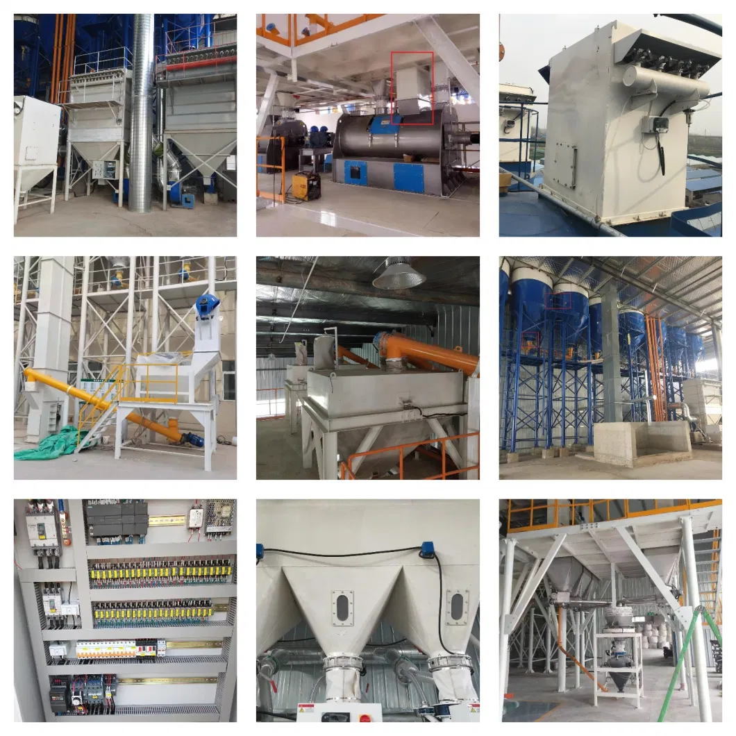 Automatic Dry Powder Mixer Cement Masonry Gypsum Plaster Premix Mortar Concrete Mix Tile Adhesive Manufacturing Wall Putty Production Batching Mixing Plant