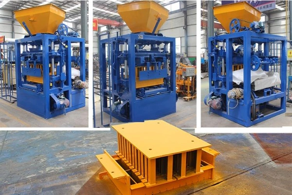 Hollow Block Machine with a 8inches Qt4-24 Concrete Interlocking Brick Machine Nigeria